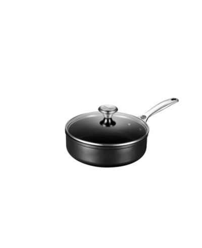 Сковорода сотейник Le Creuset с крышкой из анодированного алюминия с антипригарным покрытием 3.5-Qt.