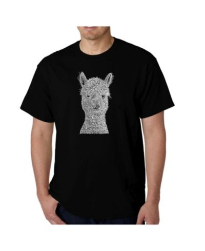 Мужская футболка LA Pop Art Word Art - Alpaca