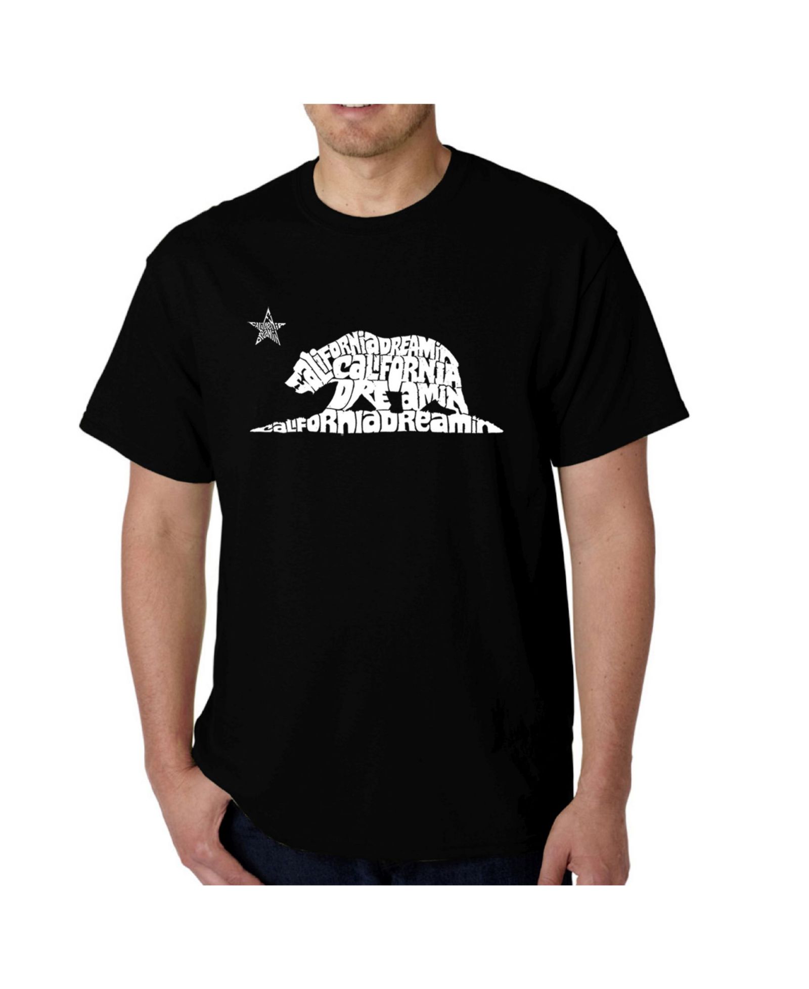 LA Pop Art Men's Word Art - California Dreamin T-Shirt