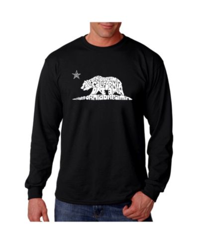 Мужская футболка LA Pop Art Men's Word Art California Dreamin Long Sleeve