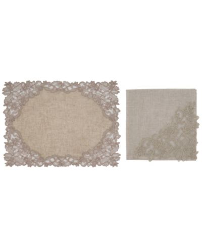 Набор из 2 салфеток Saro Lifestyle Embroidered Lace
