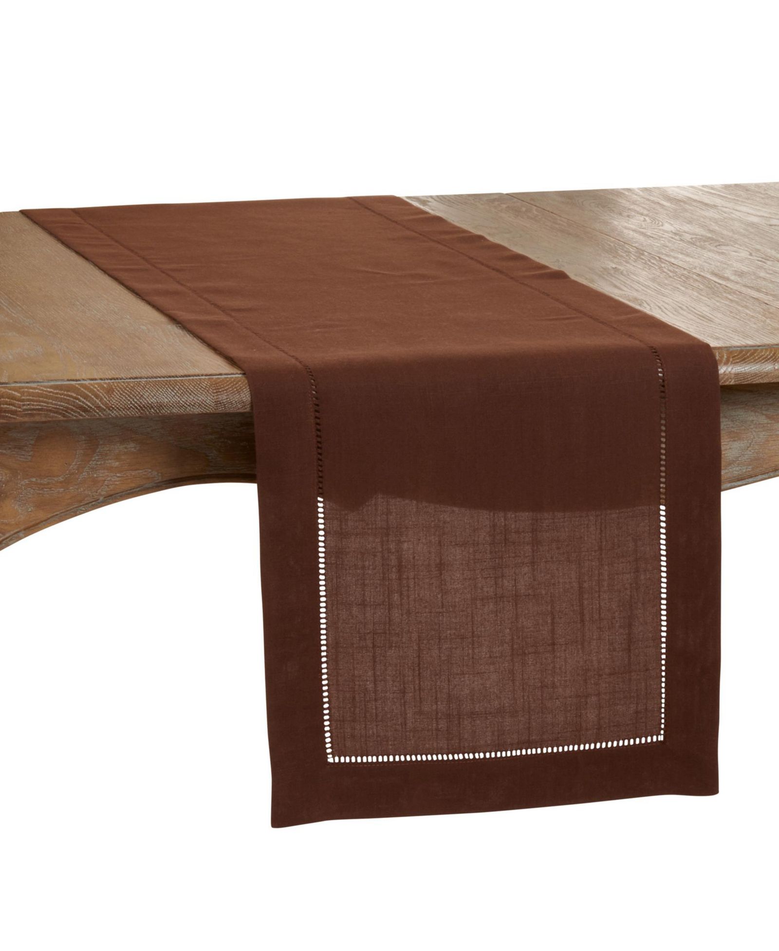 Saro Lifestyle дорожка с декоративной каймой Hemstitched Border