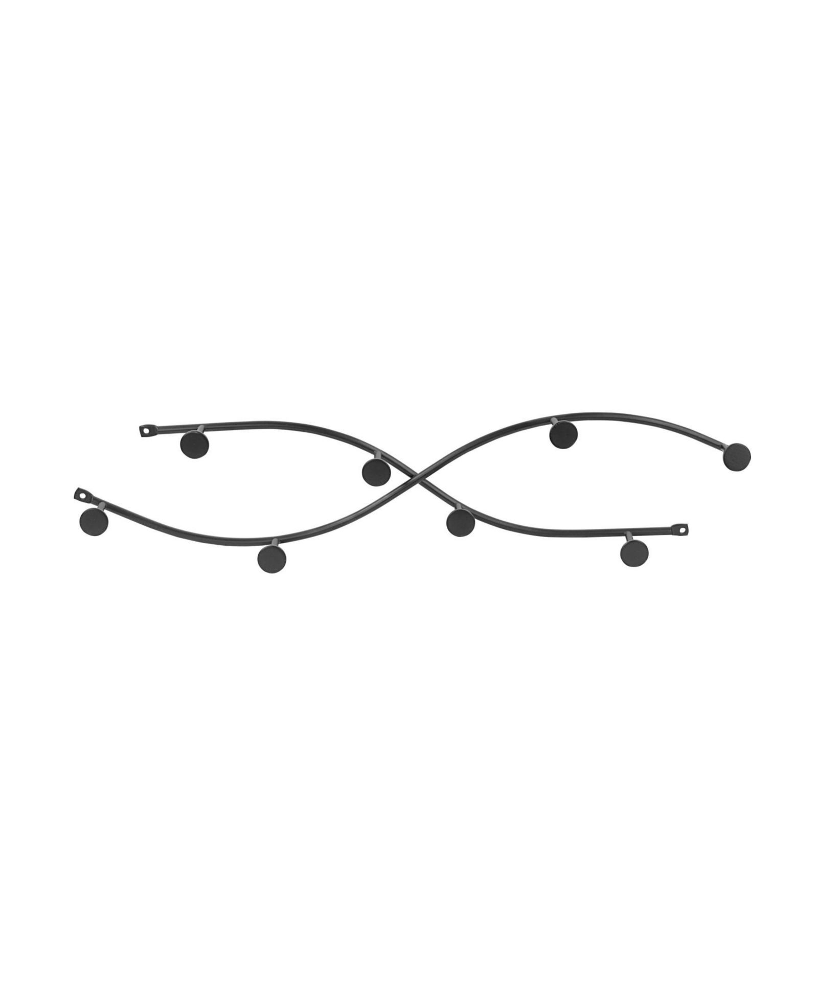 Spectrum Sweep Wall Mount 8-Hook Rack