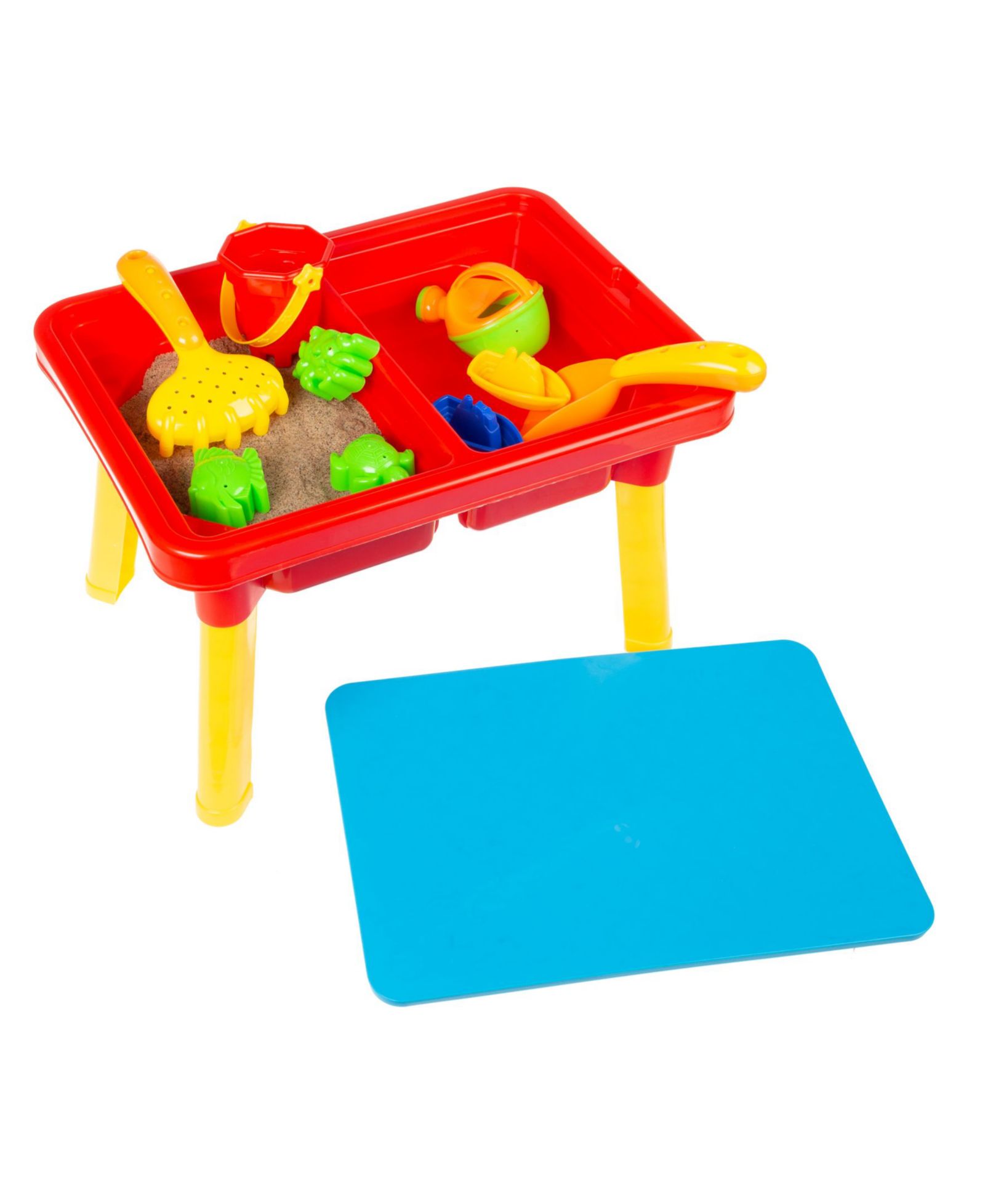 Сенсорный стол Hey Play Water Or Sand с крышкой и игрушками