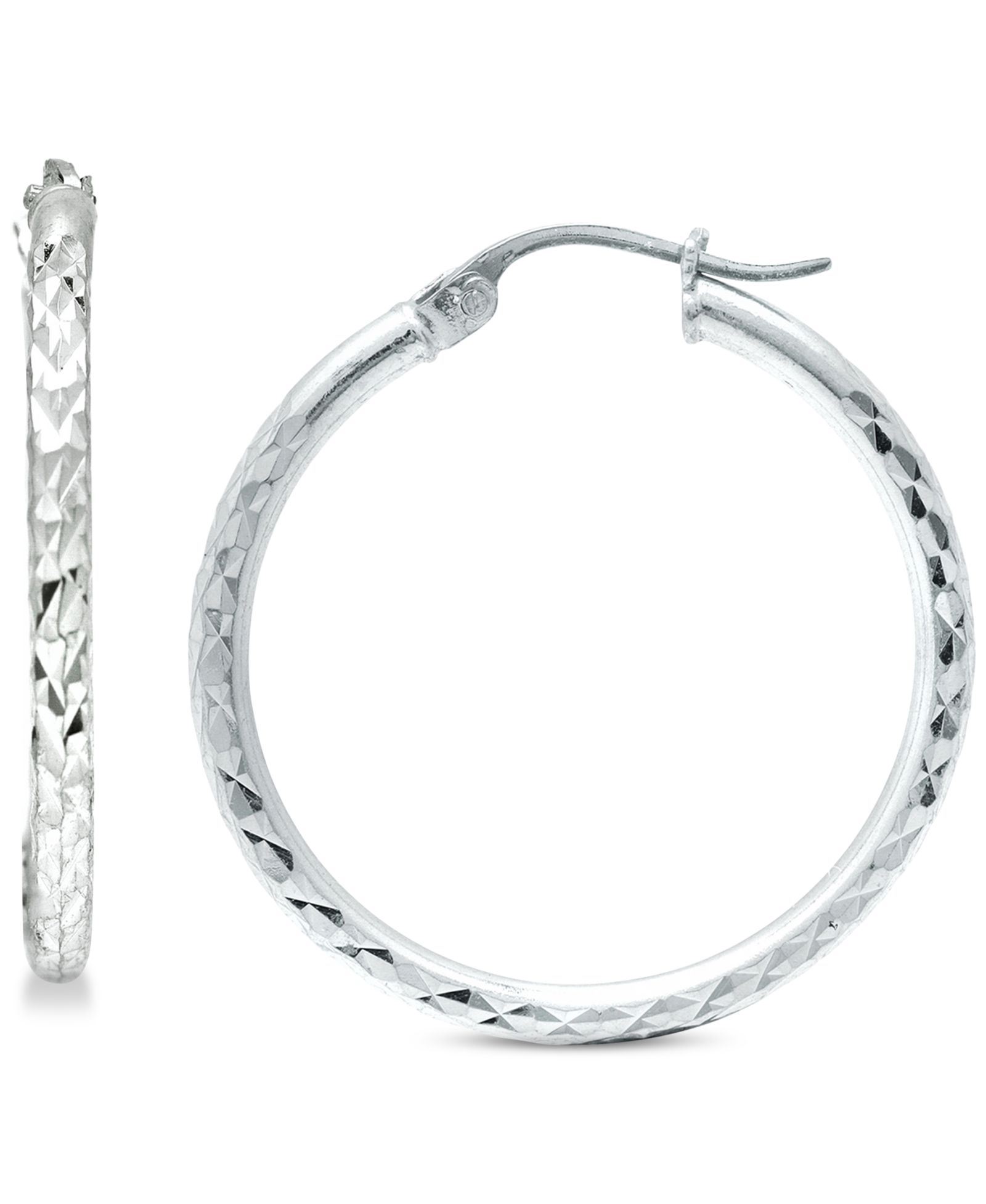 Серьги-кольца Giani Bernini Small Twist из стерлингового серебра 20mm