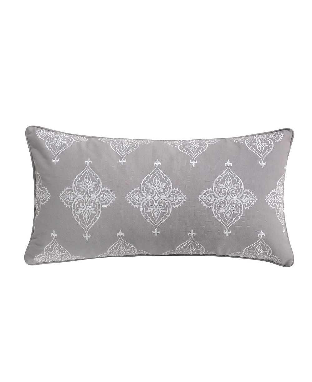 Levtex Rome Embroidered Decorative Pillow, 12" x 24"