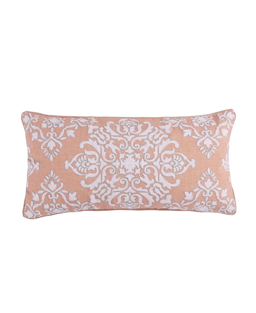 Декоративная подушка Levtex Darcy Medallion с вышивкой, 12" x 24"