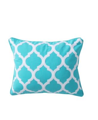Levtex Karola Lattice Print Decorative Pillow, 14" x 18"