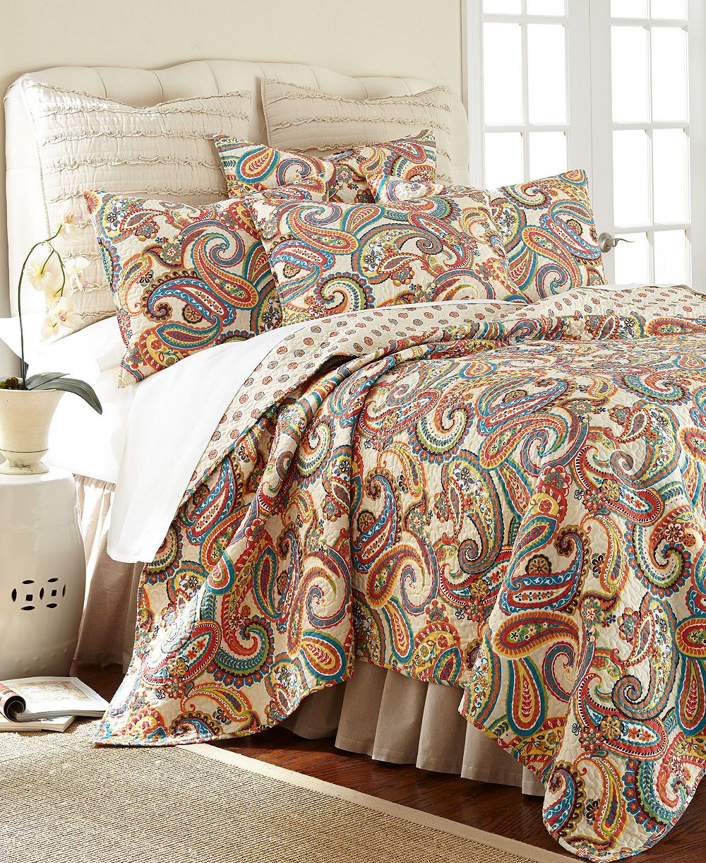 Levtex Home Alyssa Paisley reversible стеганое покрывало 2-Pc. Set, Twin