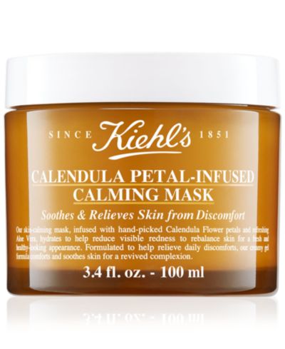 Kiehl's Since 1851 успокаивающая маска с лепестками календулы, 3.4-oz.