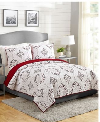 Modern Heirloom Chambers Quilt Set, Full/Queen