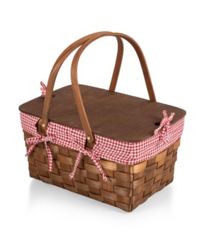 Плетеная корзина для пикника Picnic Time Kansas из дерева