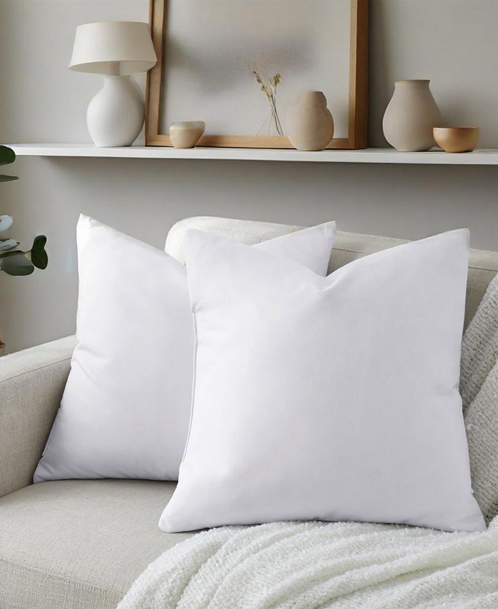 UNIKOME Feather & Down 2-Pack Pillow Inserts, 20" x 20"