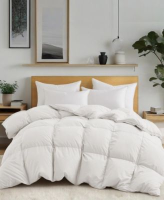 Unikome Heavyweight White Goose Feather and Down Comforter, Twin
