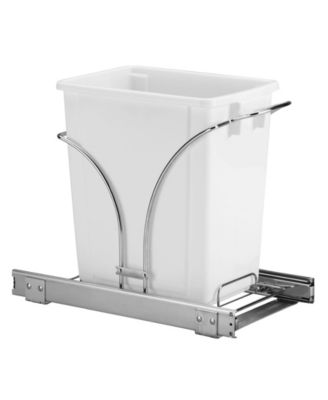 Household Essentials Двойные пластиковые мусорные корзины Glidez Steel Pull-Out 9 Gallon