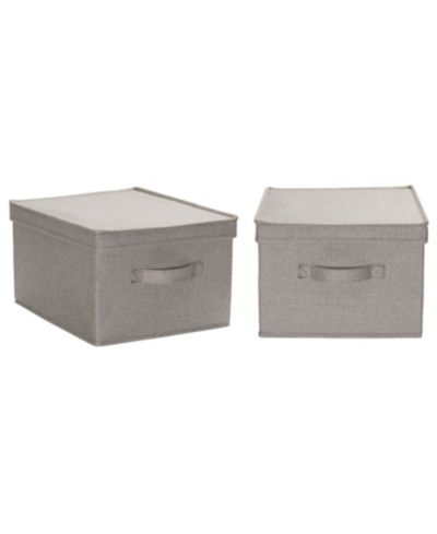 Household Essentials Large Fabric Storage Bins 2 Pack