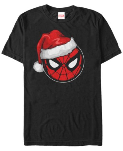 Мужская футболка Fifth Sun Men's Marvel Spider-Man Santa Hat Short Sleeve