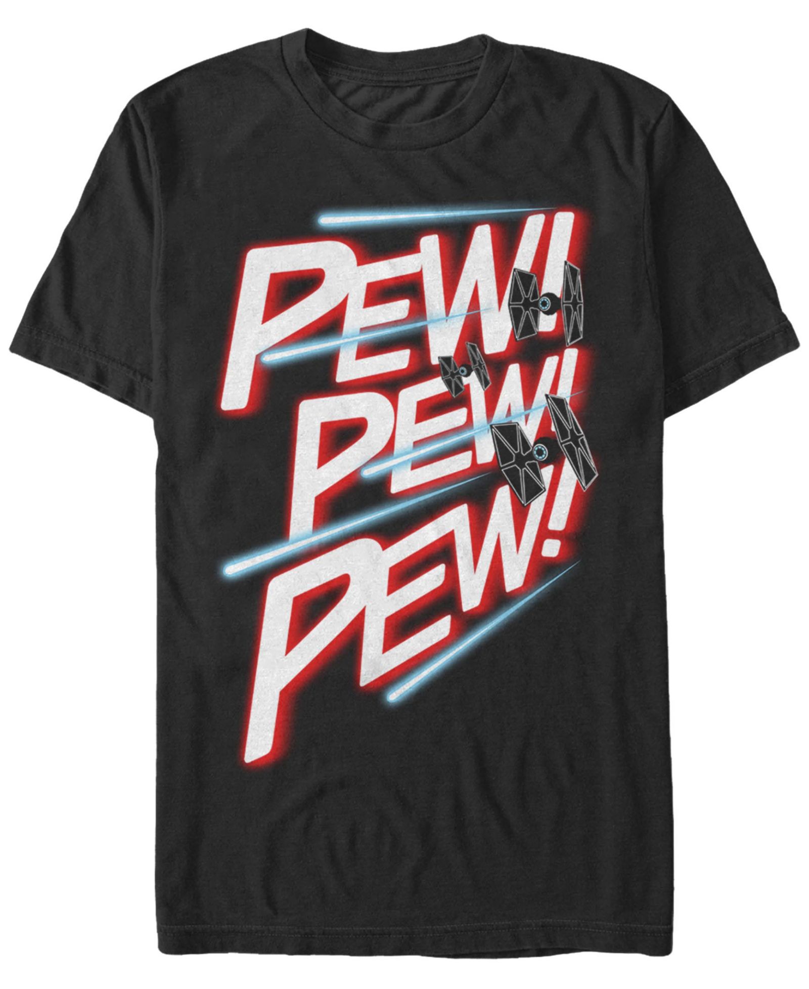 Fifth Sun Men's Star Wars Tie Fighter Pew Pew Pew Short Sleeve T-shirt