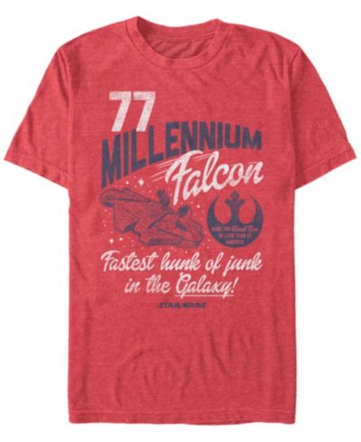 Fifth Sun Мужская футболка Star Wars Millennium Falcon Fly Retro с коротким рукавом