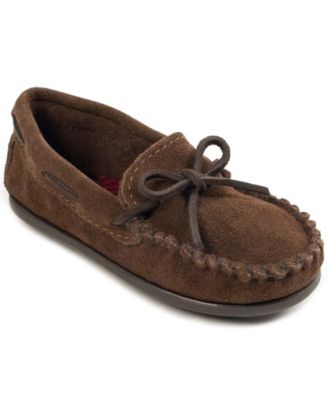 Minnetonka Big Boys Kids' (1-13) Suede Boat Moc