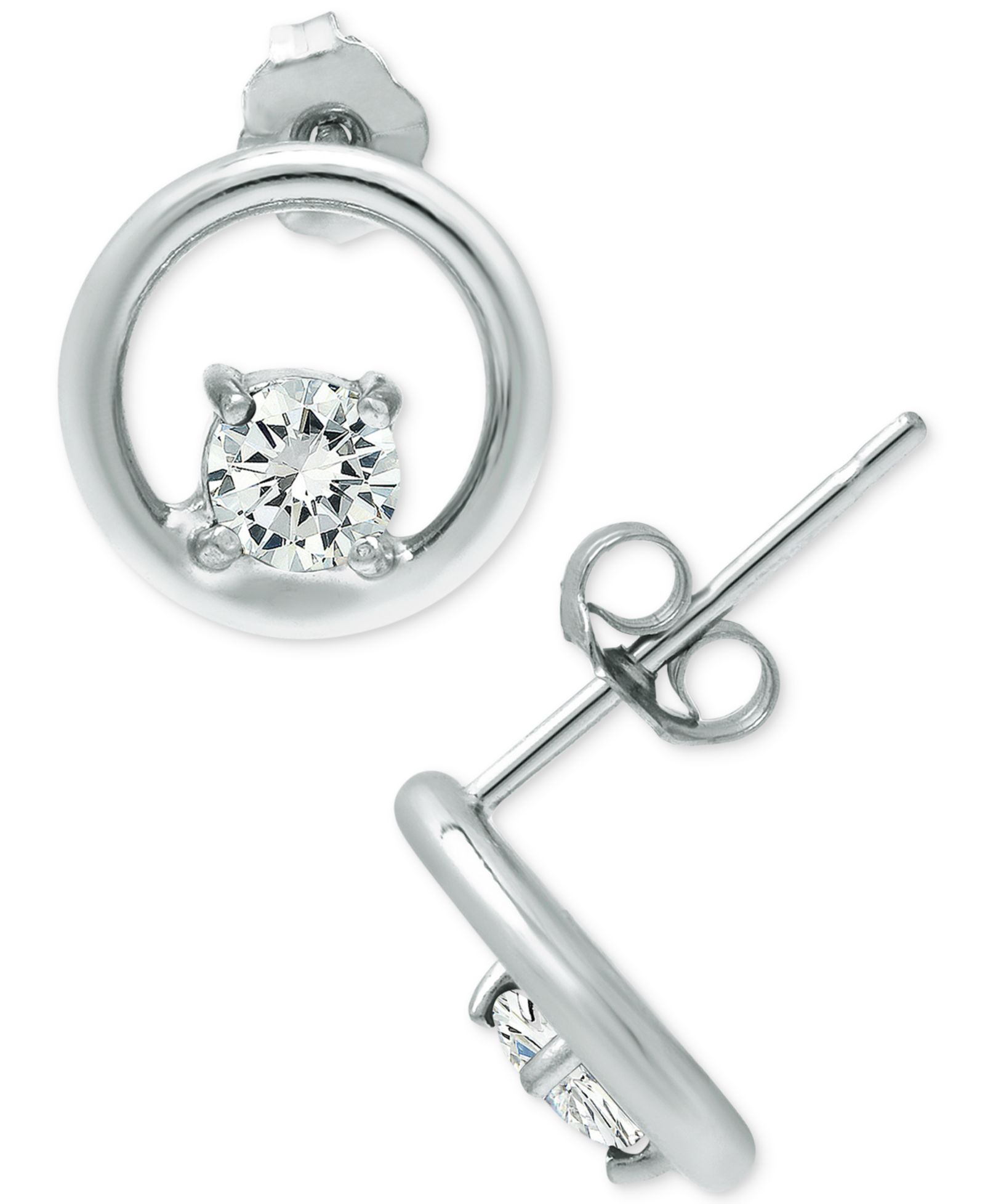 Giani Bernini Cubic Zirconia Circle Stud Earrings, Created for Macy's