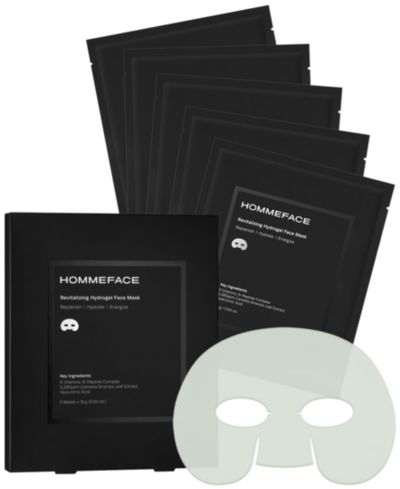 Набор гидрогелевых тканевых масок для лица HOMMEFACE Revitalizing, 5 штук x 18g (0.63 oz)