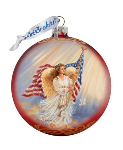 Стеклянное украшение G.DeBrekht American Angel by Dona Gelsinger