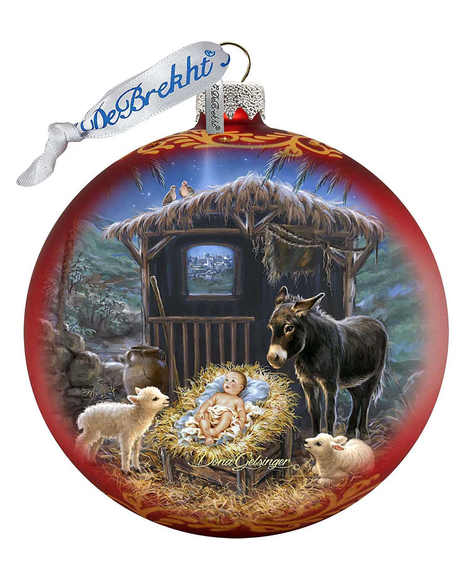 G.DeBrekht Стеклянное украшение Born in A Stable