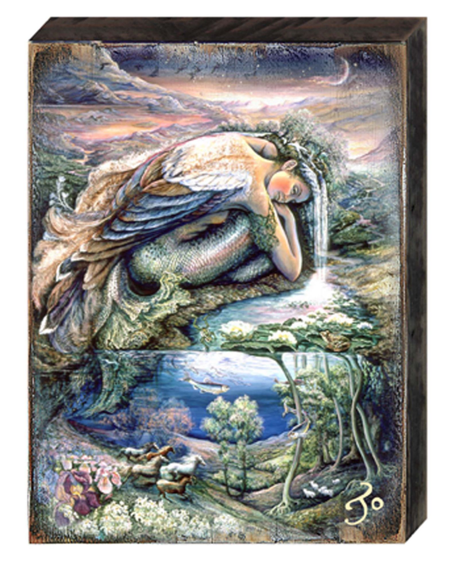 Деревянный декор Designocracy Mer Angel Wall by Josephine Wall