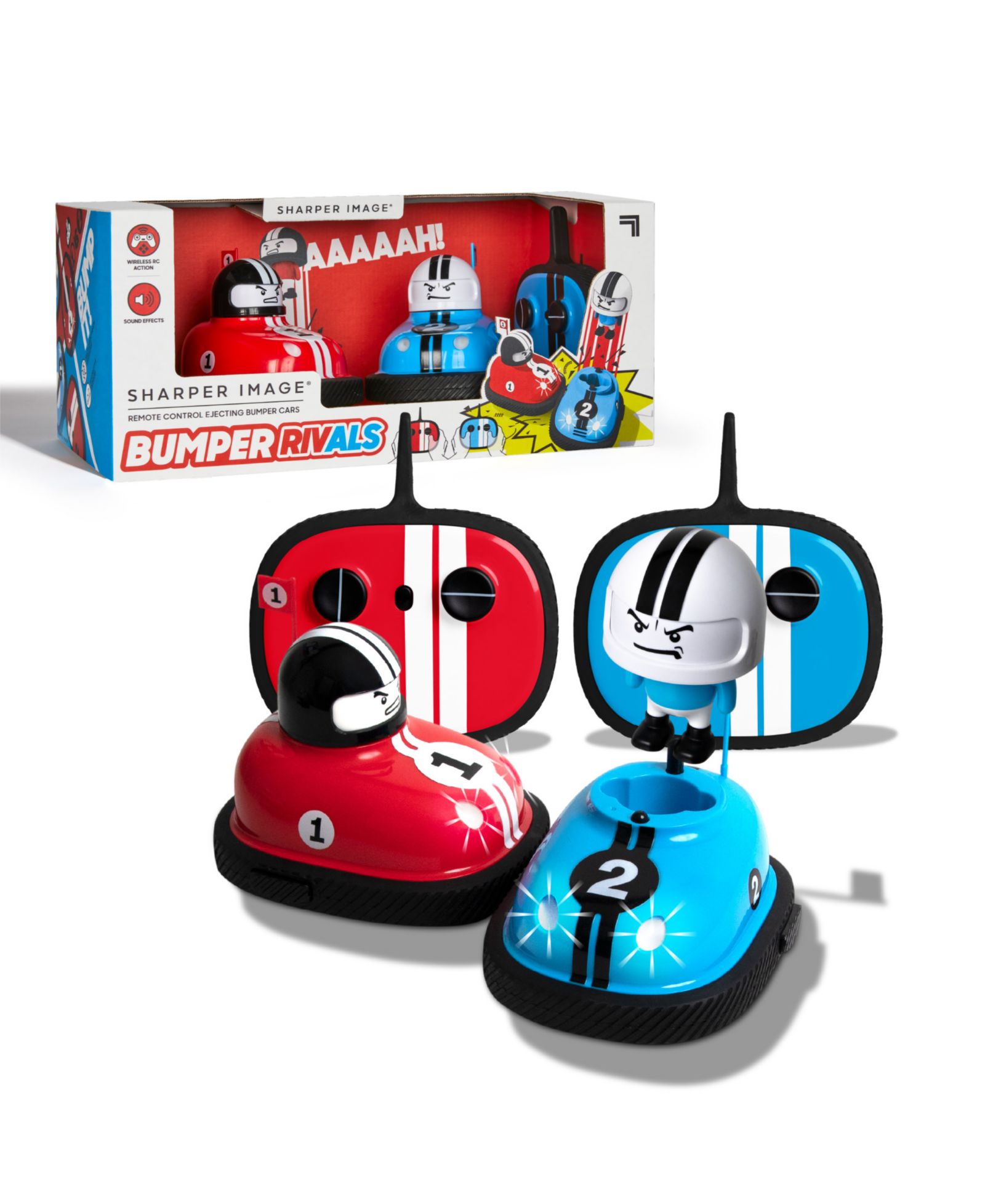 Sharper Image Road Rage Wireless Remote Control 2-Player Bumper Cars