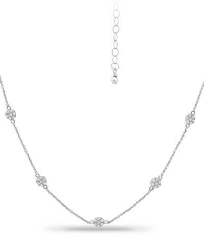 Giani Bernini ожерелье с кубическим цирконием Mini-Cluster, 16" + 2" extender