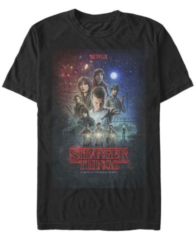 Мужская футболка Fifth Sun Stranger Things Classic Group Poster с коротким рукавом