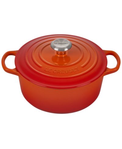 Круглая чугунная жаровня Le Creuset Signature Enamele 4.5-Quart