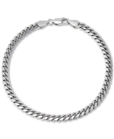 Мужской браслет Cuban Link из стерлингового серебра с напылением 18k Gold