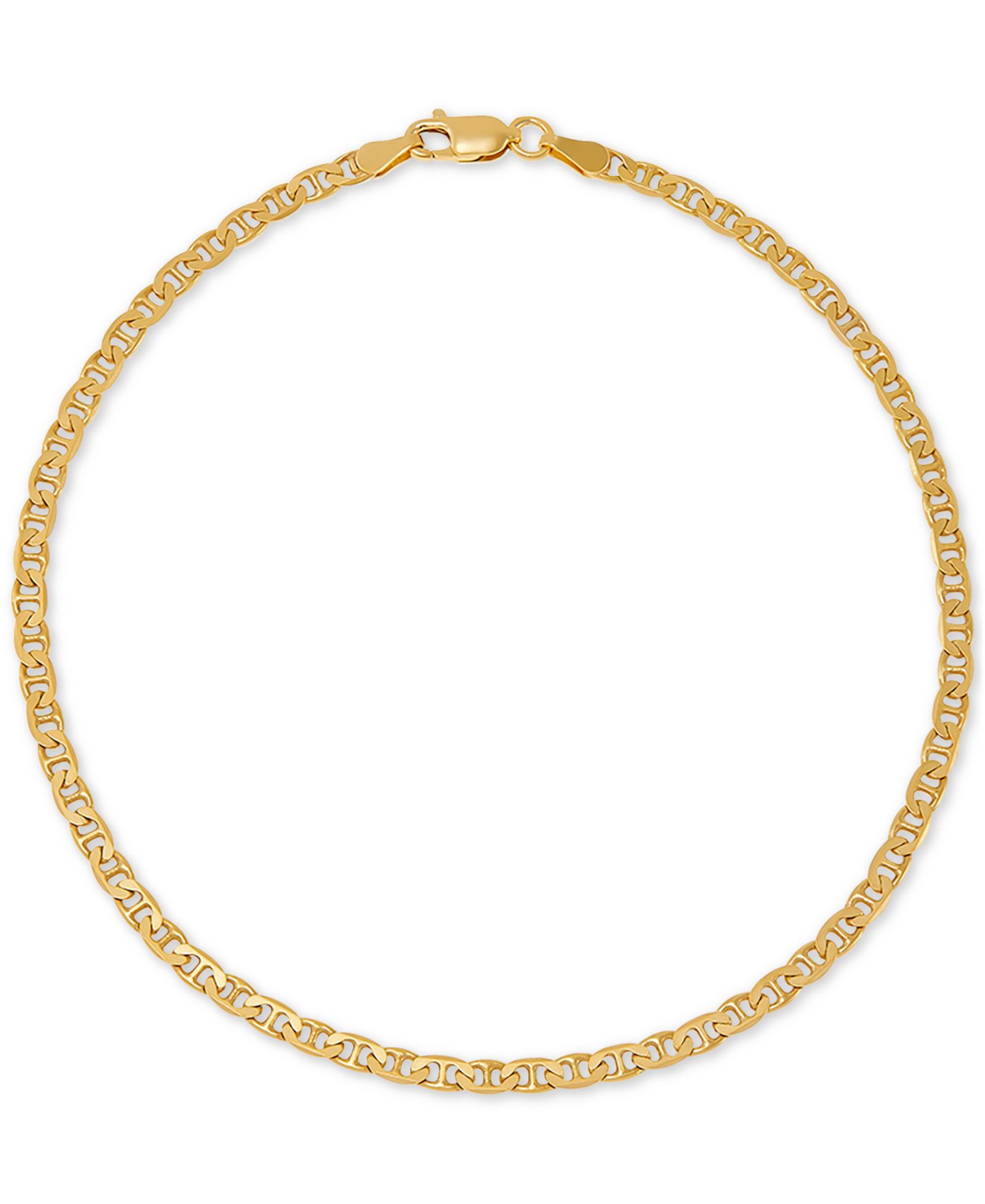 Браслет Giani Bernini Mariner Link Ankle из стерлингового серебра с напылением 18k Gold