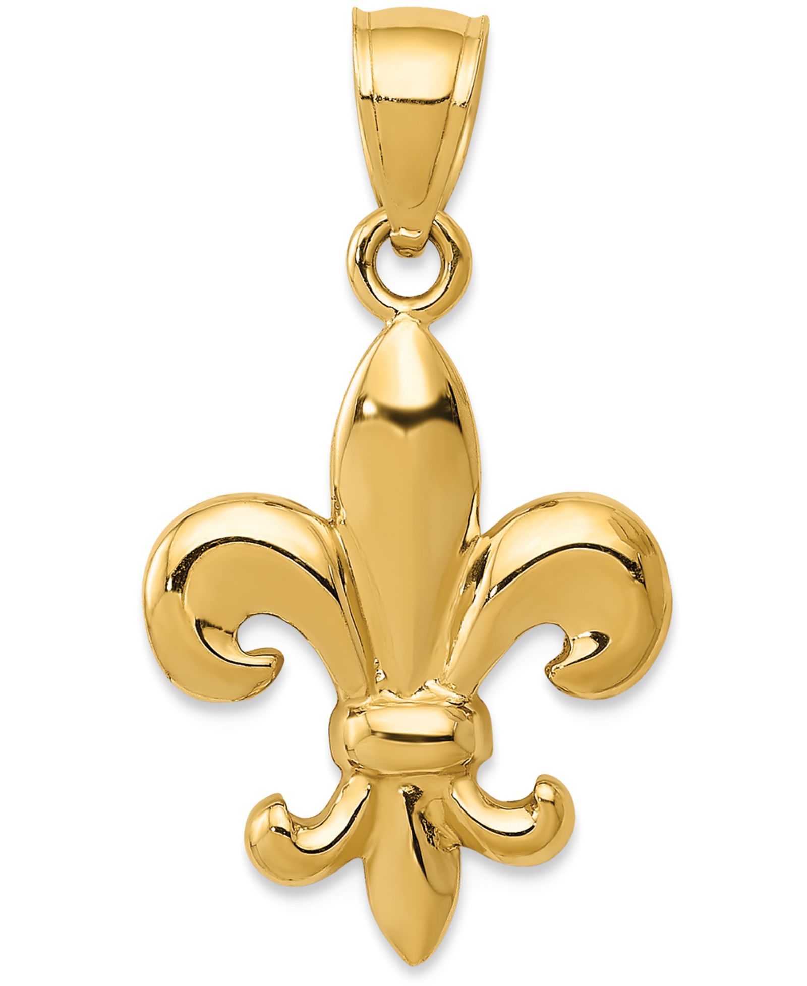 Подвеска-шарм Fleur-de-Lis в 14k Yellow Gold