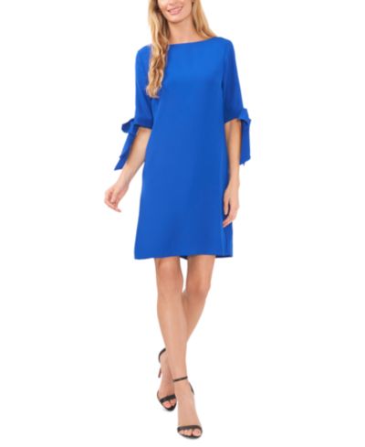 Платье CeCe Women's Tie Cuff 3/4-Sleeve Crew Neck Shift