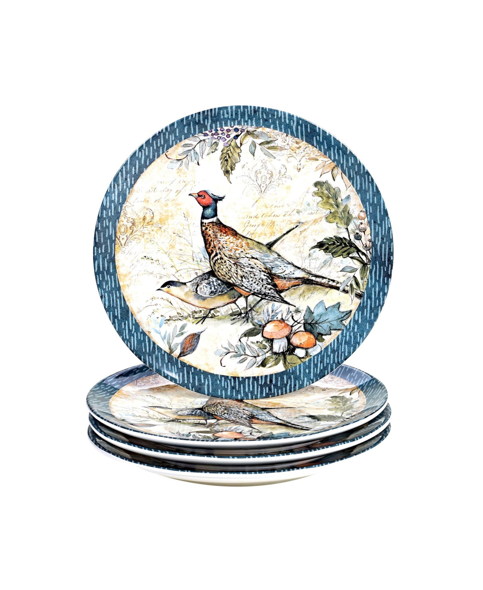 Certified International Harvest Gatherings Dinner Plates, Set of 4