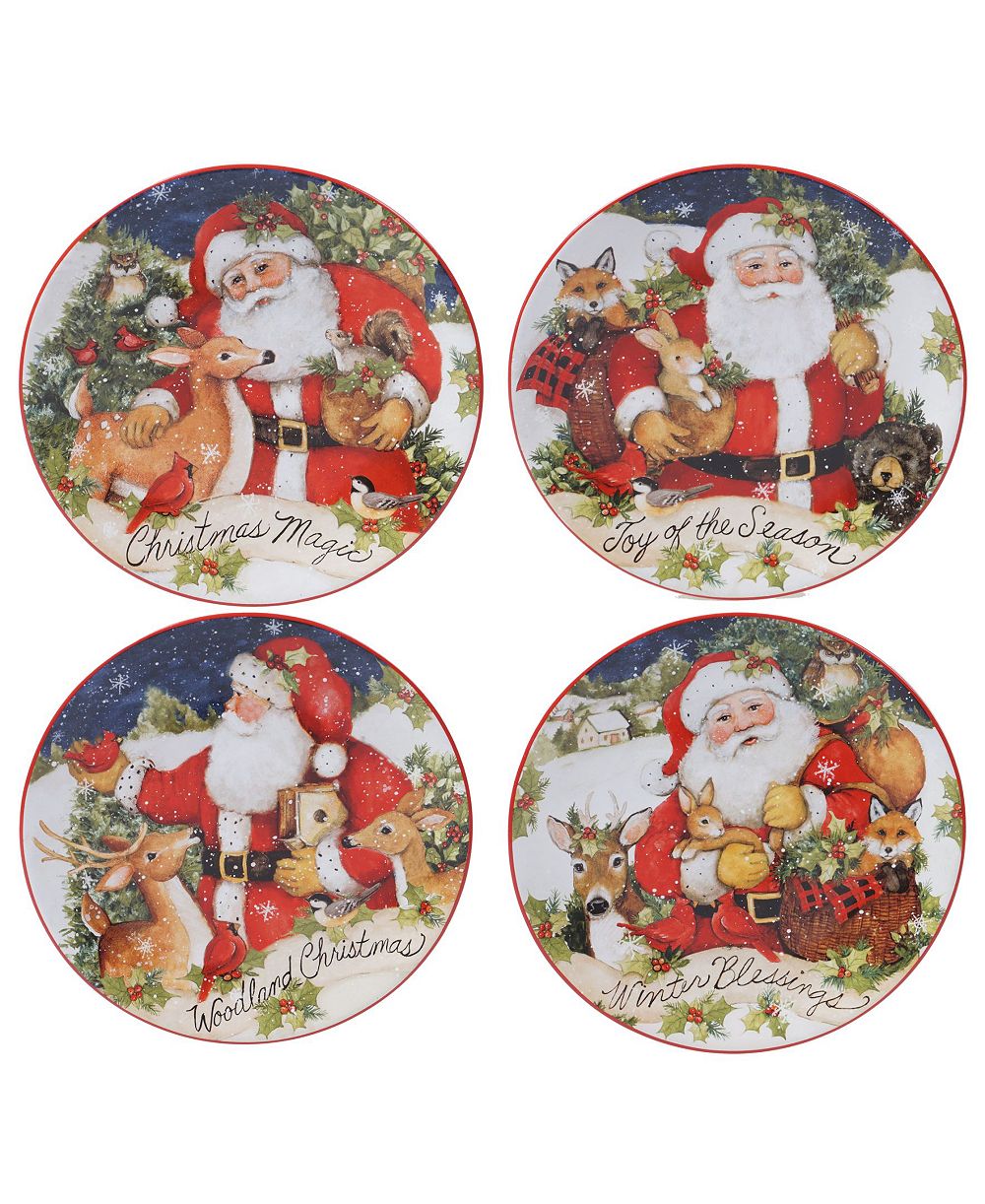 Certified International тарелка для десерта Magic of Christmas Santa
