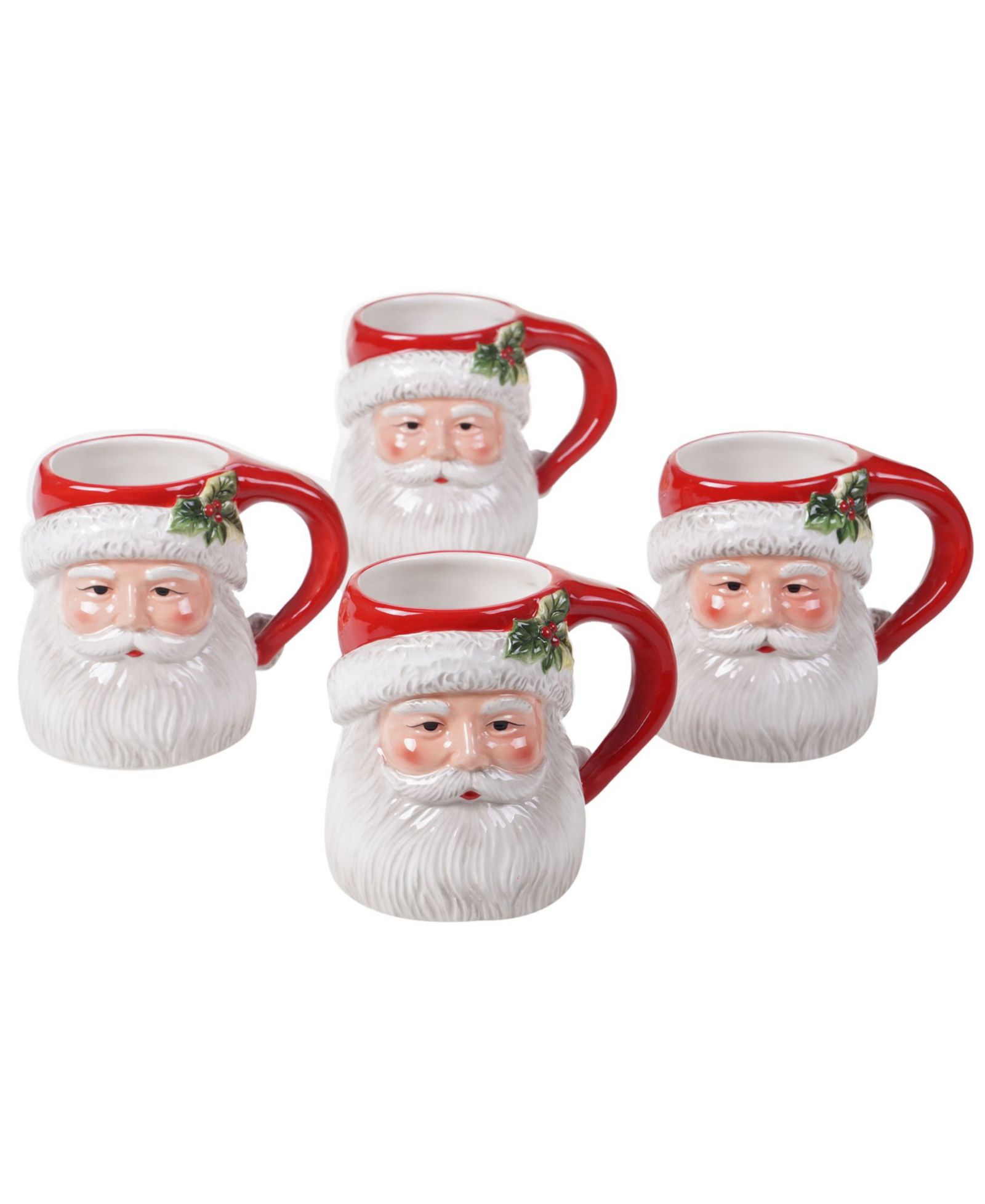 Certified International Magic of Christmas Santa набор кружек, 4 шт.