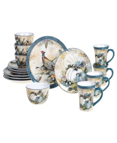 Certified International Harvest Gatherings 16 Pc. Dinnerware Set, Service for 4