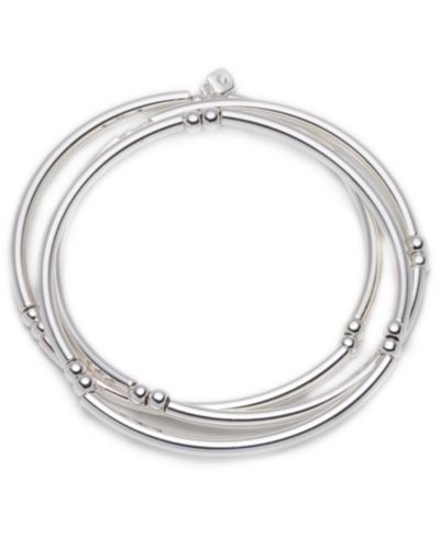 Nine West серебряные браслеты Stretch, комплект из 3 шт.