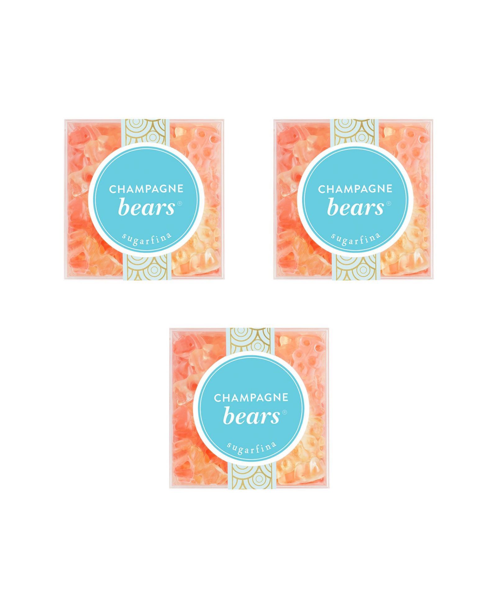 Sugarfina Champagne Bears набор маленьких кубиков, 3 шт.