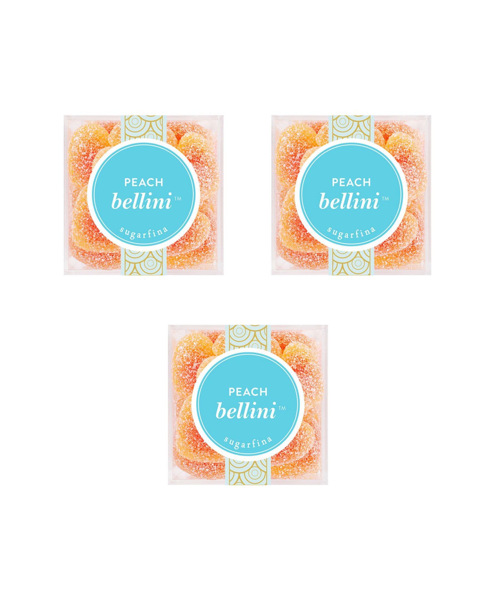 Sugarfina Peach Bellini - Small Cube Kit (Pack of 3)