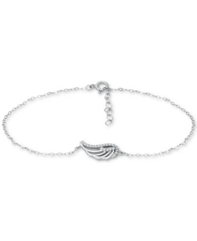 Браслет на лодыжку Giani Bernini Cubic Zirconia Wing Chain