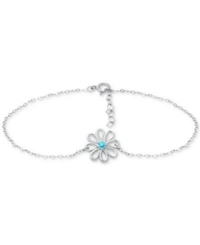 Браслет Giani Bernini Cubic Zirconia Ankle в стерлинговом серебре