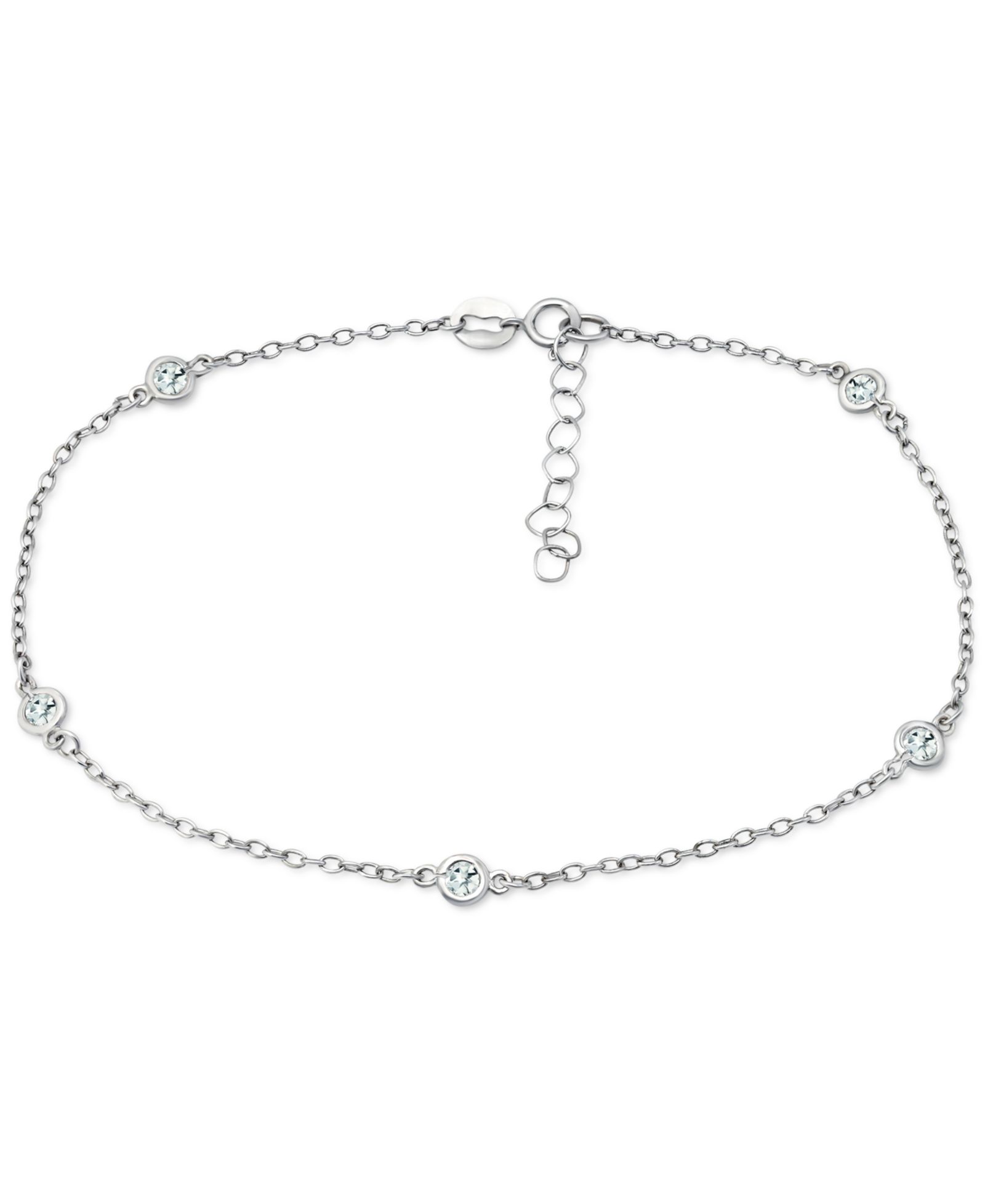 Giani Bernini Multi-Stone Ankle Bracelet (Also in Cubic Zirconia), Created for Macy's