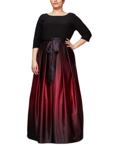 SL Fashions Plus Size Ombré Ballgown