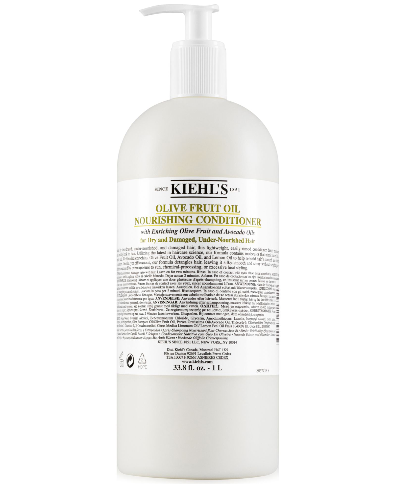 Кондиционер для волос Kiehl's Since 1851 Olive Fruit Oil Nourishing, 33.8 fl. oz.