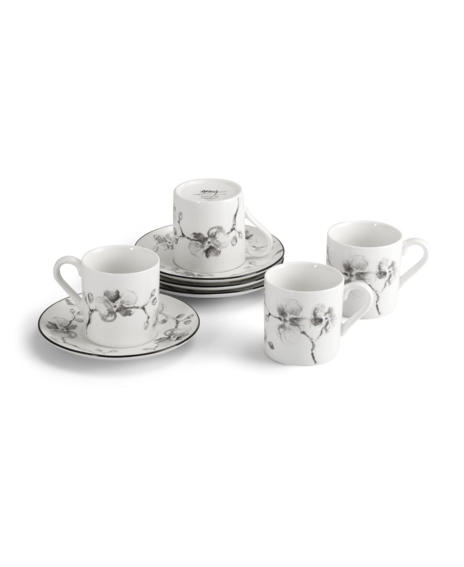 Набор чашек Michael Aram Black Orchid Demitasse, на 4 персоны